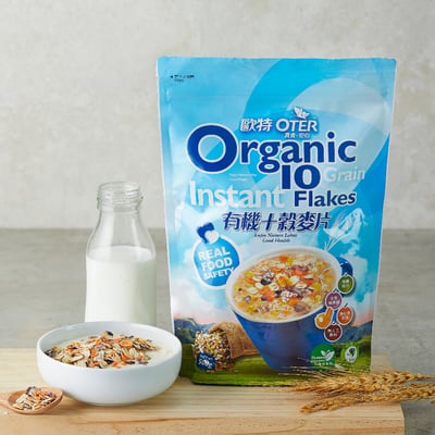 【歐特 OTER】有機十穀麥片 500g｜十種全穀營養 無農藥殘留 高纖膳食麥片 即沖即食1
