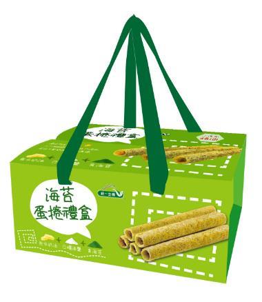【統一生機】海苔蛋捲禮盒｜不加水 × 不用豬油｜海苔細粉香酥蛋捲｜清爽不膩送禮款 36公克x8包3