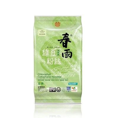 【龍口】春雨 葉綠素 粉絲 寬粉 120g/包｜葉綠素 冬粉 健康低熱量 新裝上市3