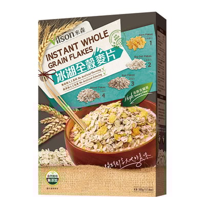 【米森 vilson】冰湖全穀麥片 500g 即沖即食 高纖營養 經典麥片 安心級 無防腐劑 無人工香料色素1