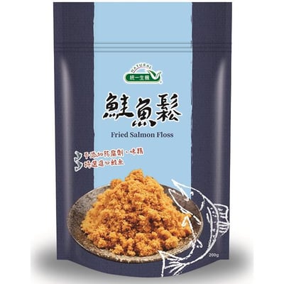 【統一生機】鮭魚鬆 200g｜配方升級去腥味｜義大利葡萄籽油｜日曬海鹽｜新裝上市1