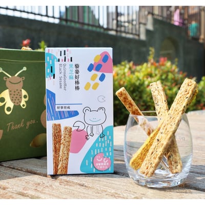 【集賢庇護工場】藜麥好棒棒180g 12入/盒(原味/鹹蛋黃/黑芝麻/薑黃)｜健康營養零食，藜麥添加，口感香脆，無添加化學成分，安心享受好滋味6