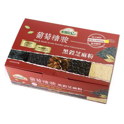 【統一生機】葡萄糖胺黑穀芝麻粉 / 有機高纖高鈣亞麻仁堅果粉 30包 / (袋)葡萄糖胺黑穀芝麻粉 ｜無加糖無奶精｜隨手沖泡營養飲品2