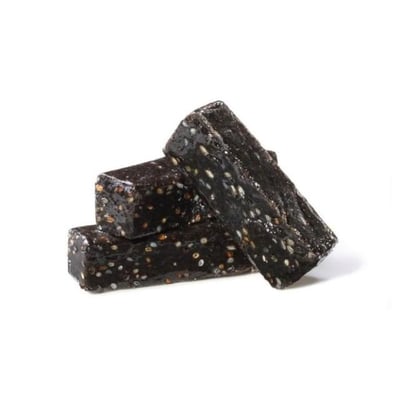 【一口田】生機黑芝麻糕150g/包 純素｜原味/杏福蔓蔓(杏仁+蔓越莓+黑芝麻糕)3