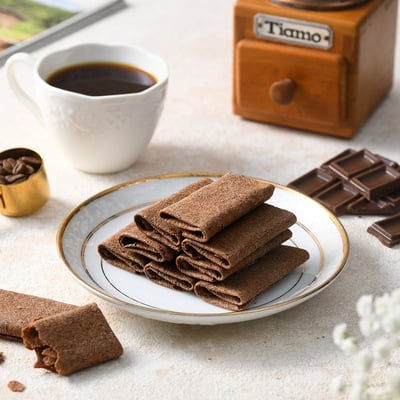 【米森】無麩質可麗捲 摩卡咖啡 21gx5包｜專業無麩質安心製程｜香氣濃郁的可可粉 × 咖啡粉風味3