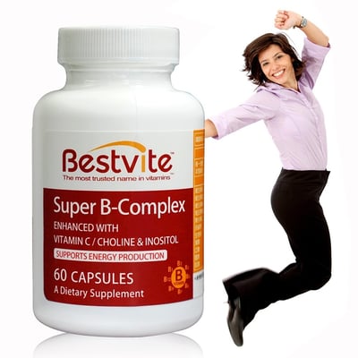 【Bestvite】必賜力 超級維他命B群膠囊 60顆｜高單位B群配方｜增強體力｜美國原裝進口2
