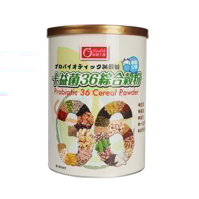 【康健生機】十益菌36綜合穀粉 420g/罐｜無加糖配方｜高纖高鈣｜添加十益菌｜奶素1