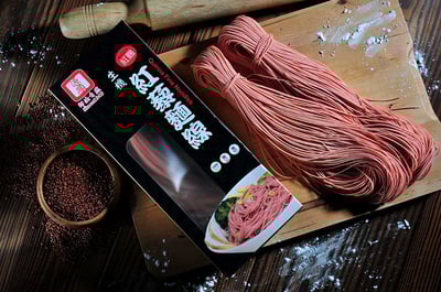 【源順】生機紅藜麵線230g｜無農藥無化肥｜添加紅藜紅麴｜純手工製作2