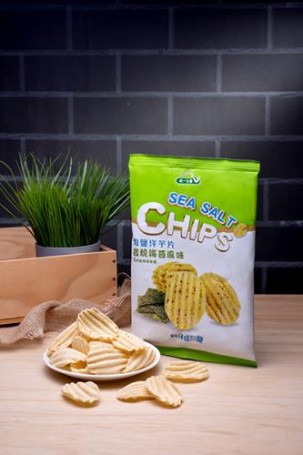 【統一生機】海鹽洋芋片 岩燒海苔 50g｜歐洲馬鈴薯｜厚切大波浪｜清爽海苔香2