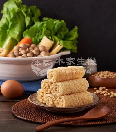 【本家生機】響鈴涮涮卷 80g｜高蛋白大豆製品｜雙倍脫油更清爽｜火鍋必備4