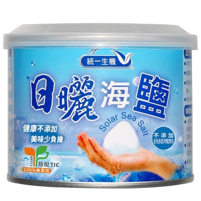 【統一生機】日曬海鹽 小罐 300g｜西班牙鹽田 天然日曬鹽 無人工添加 無漂白 無抗結塊劑 保留礦物質1