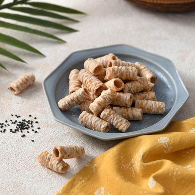 【米森 vilson】無麩質椰子一口捲 20g×5包/盒 非油炸 無乳糖 50%椰子成分 蛋素點心 獨立小包裝 隨手零食3