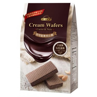 【統一生機】可可堅果夾心酥 220g｜荷蘭可可X紐西蘭奶油｜健康堅果點心1