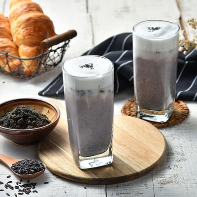 【米森vilson】有機黑芝麻紫米奶 無加糖 30g×8包/盒｜濃醇黑芝麻 有機純奶粉 無人工香料防腐劑3