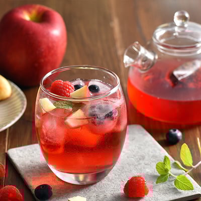 【米森 Vilson】蘋果覆盆莓茶 4g×8包｜有機花果茶｜洛神花/覆盆莓/檸檬草/黑莓葉｜無咖啡因無香精3