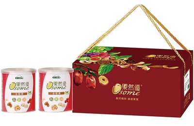【統一生機】果然優全堅果禮盒｜低溫輕烘焙原味堅果｜五款高單價堅果｜環保鐵罐禮盒1