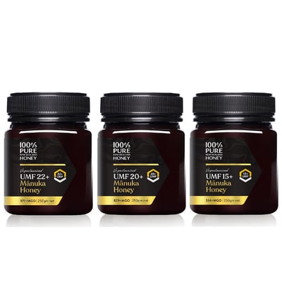 【紐西蘭恩賜】麥蘆卡蜂蜜 UMF15+ / UMF20+ / UMF22+ 250g｜紐西蘭原裝進口｜UMF認證｜高活性MGO｜天然抗菌蜂蜜1