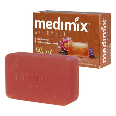 【MEDIMIX】印度綠寶石皇室藥草浴美肌皂 125g｜NEW 萊姆蘆薈 / 沁涼/寶貝/草本/橘色/檀香/藏紅花/岩蘭草/薑黃｜天然草本香皂｜滋養嫩膚4