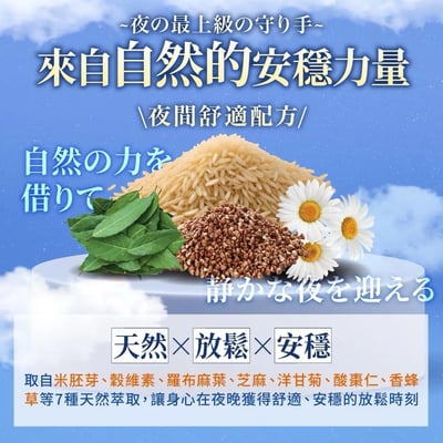 【大島生醫】安舒眠膠囊 30粒｜GABA × 海洋鎂 × 7合一植萃複方｜三大核心成分夜間放鬆配方｜營養師 Sharon 研究設計｜無西藥殘留 × 成分透明6