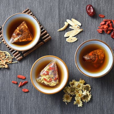 【米森 Vilson】有機漢方養氣茶 6gx8包｜有機級草本茶飲｜專利三角茶包｜無防腐劑人工添加｜SGS檢驗安心3