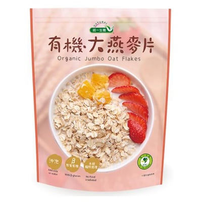 【統一生機】有機燕麥片 (細燕麥/粗燕麥/大燕麥片) 400g袋裝｜芬蘭原裝進口｜細薄即食｜高纖全穀營養｜慈心有機驗證3