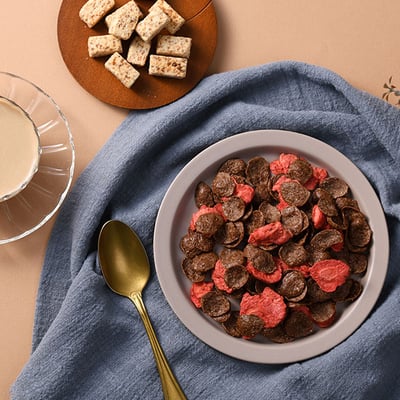 【米森 Vilson】香酥草莓可可脆片 150g｜高纖可可麥片｜新鮮草莓添加｜健康點心2