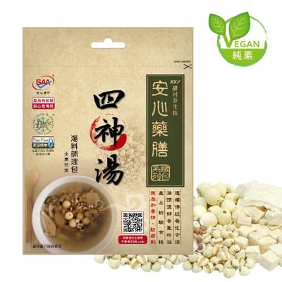 【甜河谷】四神湯藥膳湯料理包 100g｜古法養生｜安心檢驗合格｜平補藥膳1