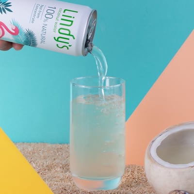 【自然思維】Lindy’s 100%椰子水 310ml｜泰國皇家香水椰X王椰子黃金比例｜非濃縮還原純天然椰子汁｜零添加運動補水飲品3