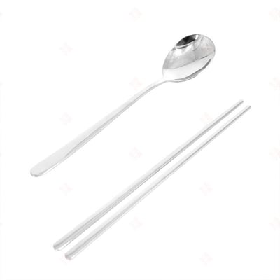 韓式不鏽鋼扁筷餐具組9