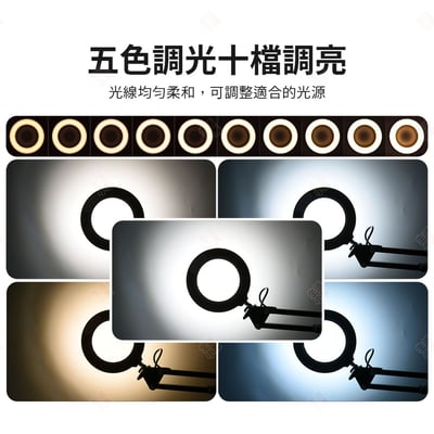 15倍子母 LED環形放大鏡檯燈4