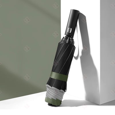 自動黑膠反向傘17