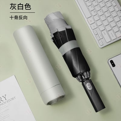 自動黑膠反向傘14