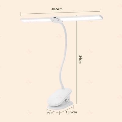 雙頭LED夾式檯燈10