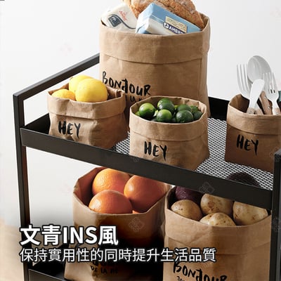 可水洗牛皮收納袋3