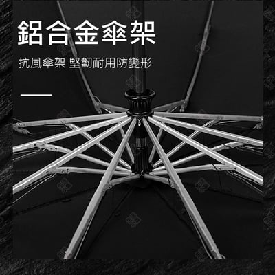 自動黑膠反向傘6