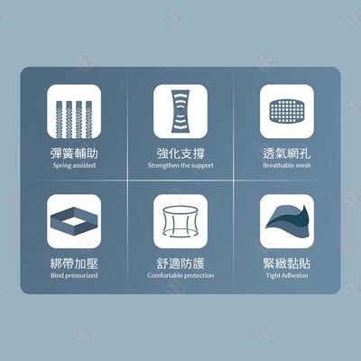 八彈簧加壓護腰帶 AOLIKES3