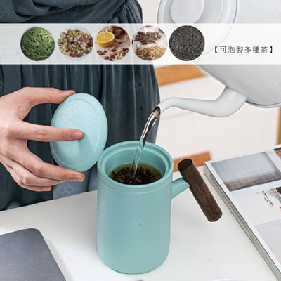 陶瓷馬克杯 雅青杯5