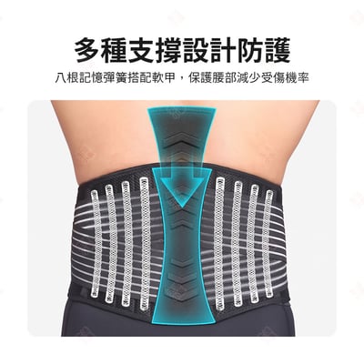八彈簧加壓護腰帶 AOLIKES6