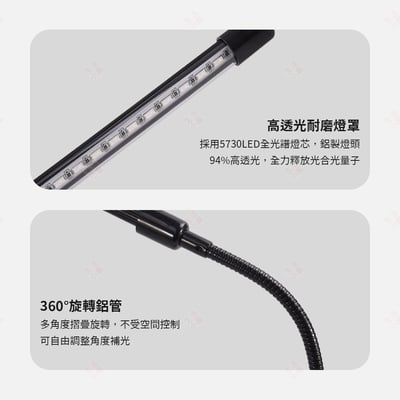 LED夾式全光譜植物燈10