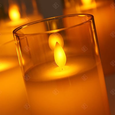 浪漫LED電子蠟燭套組3