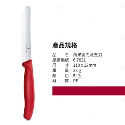 蔬果廚刀及餐刀 Victorinox瑞士維氏10