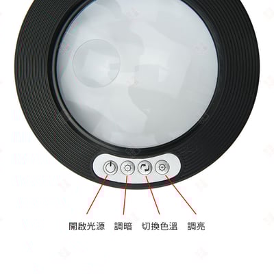 15倍子母 LED環形放大鏡檯燈6