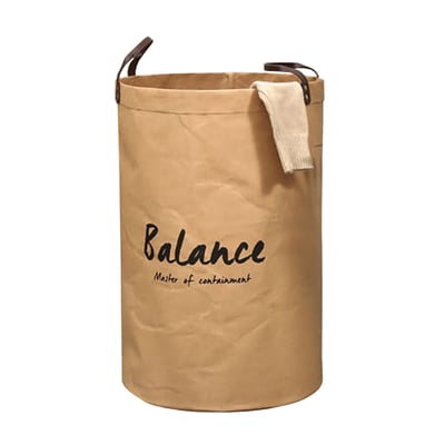 可水洗牛皮洗衣籃1