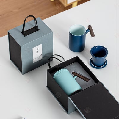 陶瓷馬克杯 雅青杯3