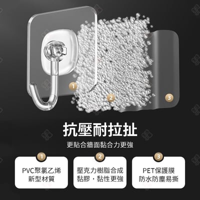 透明多功能掛鈎 Hayan海迎5