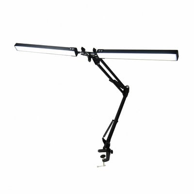 雙頭LED長臂護眼檯燈 夾座款1