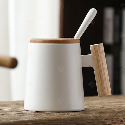 木柄陶瓷馬克杯 情侶杯12