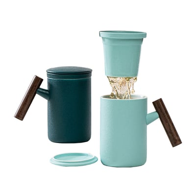 陶瓷馬克杯 雅青杯1