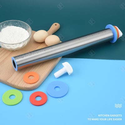 可調型不鏽鋼擀麵棍3