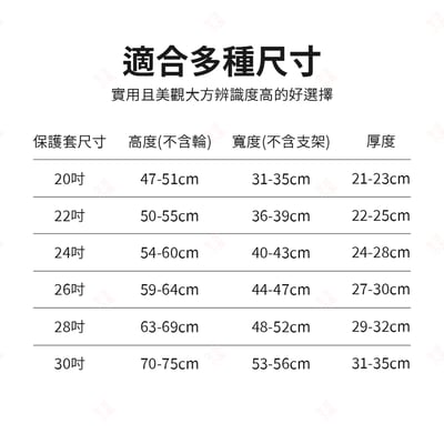 加厚防水行李箱保護套9